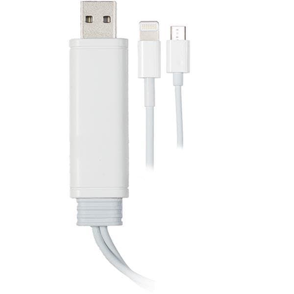 EPZI Universal sync/laddnings-kabel, 0,5m, vit
