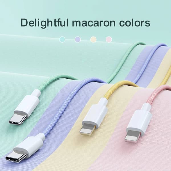 SiGN Boost USB-A till USB-C Kabel 3A 1m - Rosa