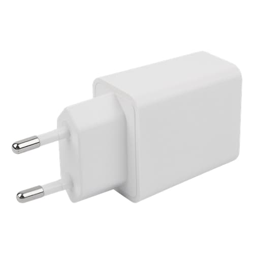 DELTACO USB-C PD väggladdare med avtagbar USB-C till USB-C kabel, 20 W, 1m kabel, vit