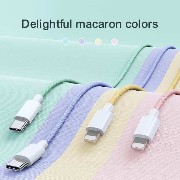 SiGN Boost USB-A till USB-C Kabel, 3A, 2m - Rosa