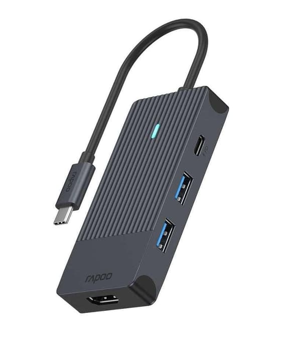 Rapoo USB-C 4-i-1 Multiport Adapter