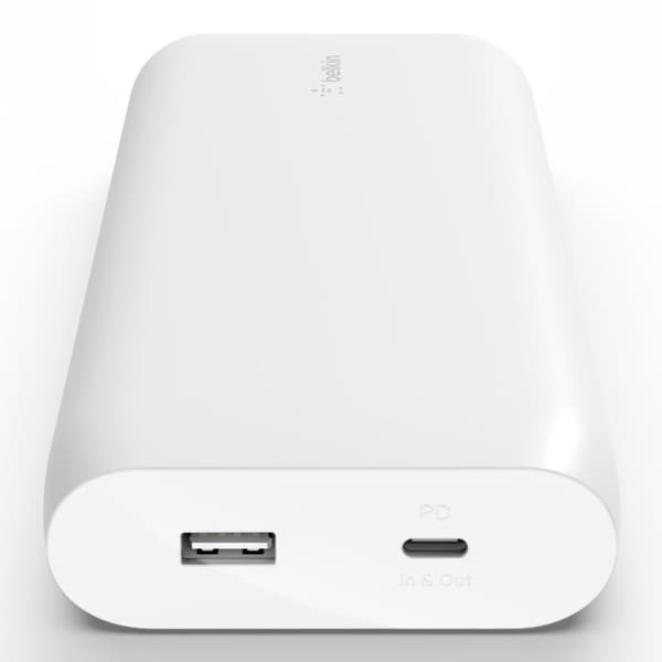 Belkin Power Bank 20.000 MaH - Hurtigoplader - Hvid
