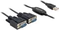 Miniatyrbild 1 av 8: Delock - Adapter USB 2.0 - 2 x seriell