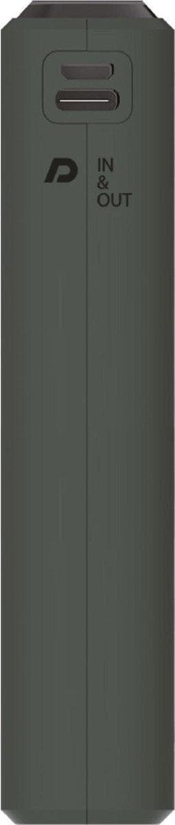 RealPower - PB-20000 PD+ Grøn - 20.000 mAh Powerbank med USB-C Power Delivery til hurtig opladning med display - Grøn
