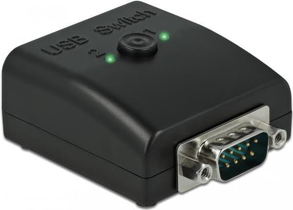 Delock - USB-adapter - RS-232 - USB2.0 Type B x 2 - sort (87756)