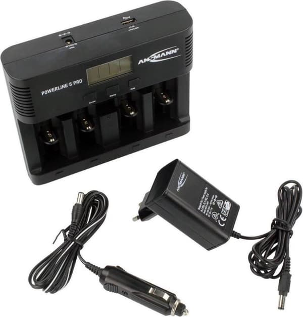 Ansmann Powerline 5 Pro oplader Sort
