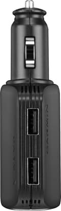 Miniatyrbillede 1 af 6: Garmin Multi-Car Charger (1x 12V/2x Hurtigopladning USB) - Højhastighedsoplader - Sort