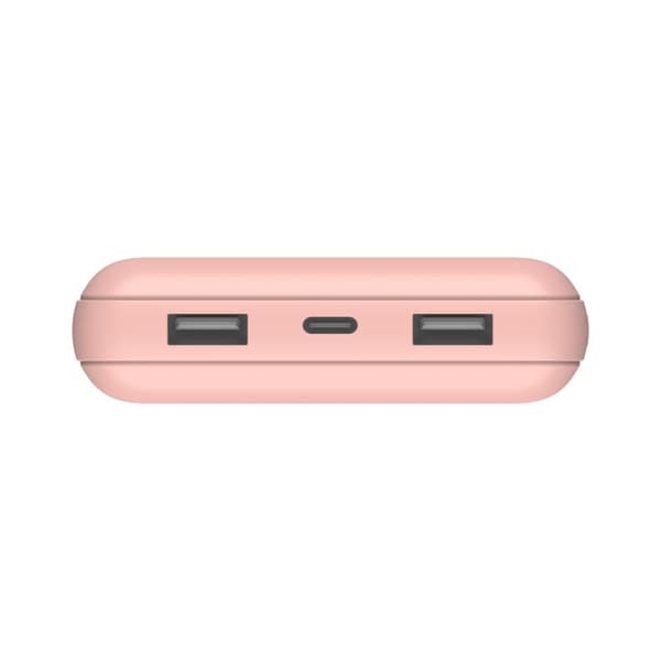 Belkin BOOST↑CHARGE™ 20 000 mAh Power Bank - USB-A/USB-C -tulo - 15 W - Kaapelilla - Rose Gold