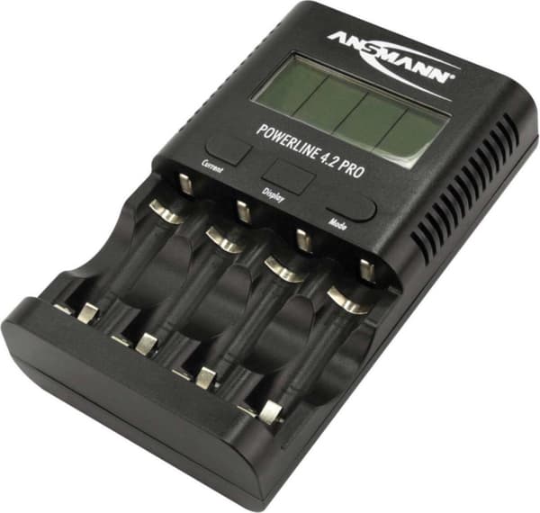 Ansmann Powerline 4.2 Pro batterioplader NiCd, NiMH AAA (blyant), AA (penlite) Sort
