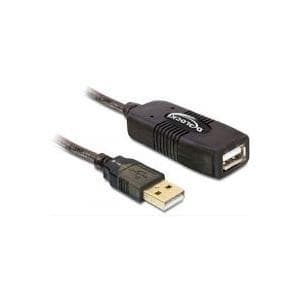 Delock-kabel USB 2.0-förlängning, aktiv 20 m (82690)