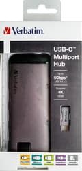 Miniatyrbild 1 av 8: Verbatim USB-C Multiport Hub Gigabit Ethernet SD/microSD