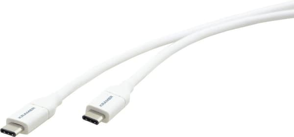 Kramer Electronics C-USB/CC-6, 1,8 m, USB C, USB C, USB 2.0, 480 Mbit/s, vit