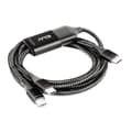 Miniatyrbillede 1 af 4: Club 3D - USB-kabel - USB-C (M) til USB-C (M) - 1,83 m - USB-drevet (100 W), understøtter Power Delivery 3.0, understøtter Power Delivery 2.0