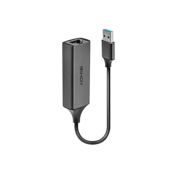 LINDY 43298 USB 3.0 Gigabit Ethernet -muunnin Hopea