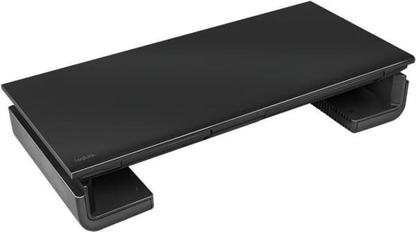 LogiLink Ergonomic Riser - Stand til LCD-skærm / notebook / tablet - plastik, metal - sort - skrivebord