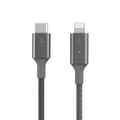 Miniatyrbillede 1 af 4: Belkin BOOST↑CHARGE™ - Smart LED USB-C til Lightning-kabel - Grå