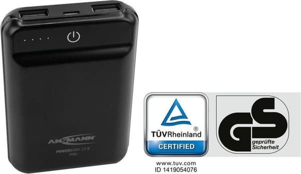 Ansmann Powerbank 10,8 mini 10.000mAh 2-port
