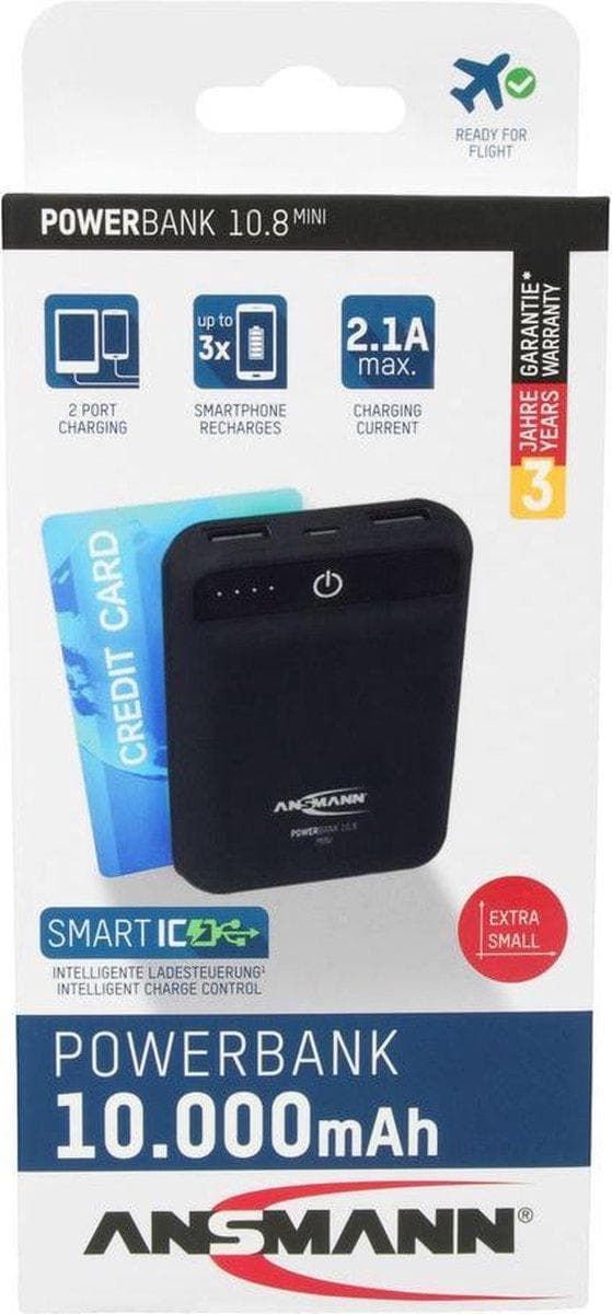 Ansmann Powerbank 10,8 mini 10.000mAh 2-port