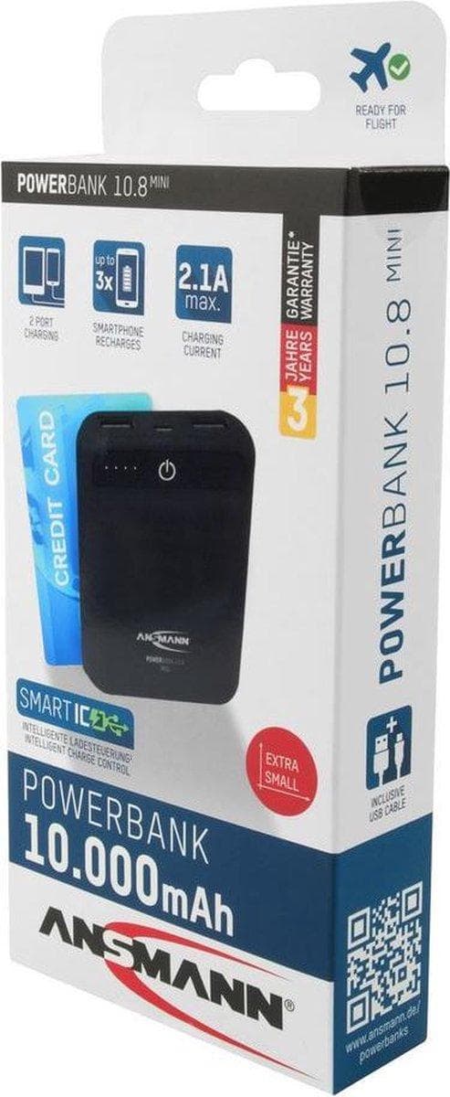Ansmann Powerbank 10,8 mini 10.000mAh 2-port