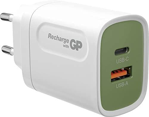 GP 20W USB-A & USB-C ladestik inkl. adapter til EU, CN og UK (150GP20WPD)