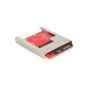 DeLOCK Converter SATA 22 pin > mSATA - Seriel ATA adapter - SATA stik (22 pin) - mSATA (61892) Rød