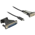 Miniatyrbild 1 av 3: Delock Adapter USB Type-C > 1 x seriell DB9 RS-232 + adapter DB25
