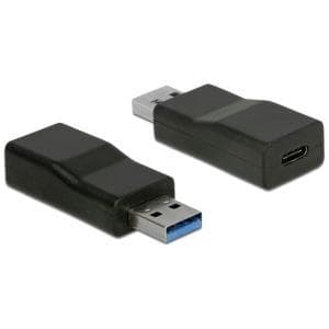 Delock Converter USB 3.1 Gen 2 Type-A han > USB Type-C™ hun aktiv sort (65696)