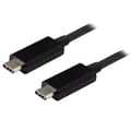 Miniatyrbild 1 av 3: StarTech.com USB-C-kabel - 1 m - USB 3.1 (10 Gbps) - USB-kabel - USB-C (M) till USB-C (M) - USB 3.1 - 1 m - Svart - för Apple MacBook