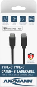 Miniatyrbild 1 av 5: Ansmann 1700-0121 USB-kabel 0,12 m USB C Svart (1700-0121)