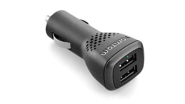 TomTom højhastigheds-USB-dobbelt oplader Sort