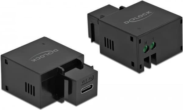 Delock - Strømforsyningsenhed - 10,5 watt - 2,1 A (USB-C) - sort (87793)