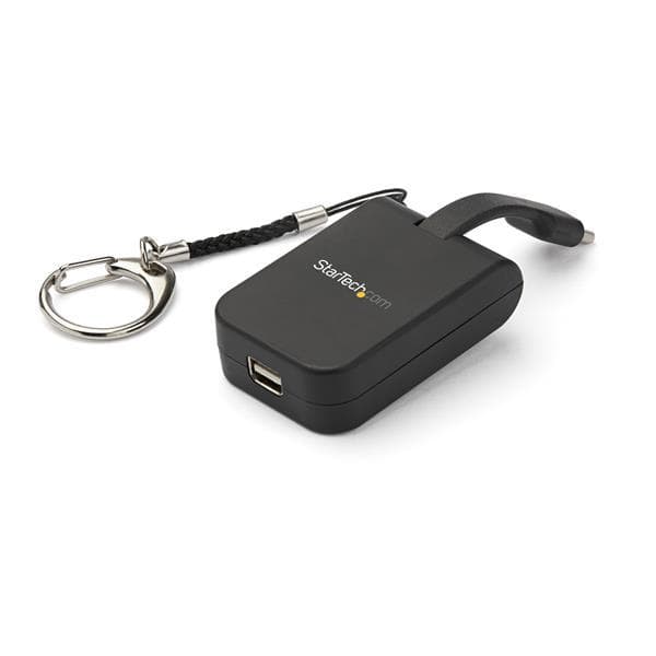 StarTech.com Kompakt USB C til Mini DisplayPort-adapter - 8K 60Hz/4K USB-C til mDP 1.4 videokonverter med nøglering - USB Type-C DP Alt Mode (HBR3 HDR Sort