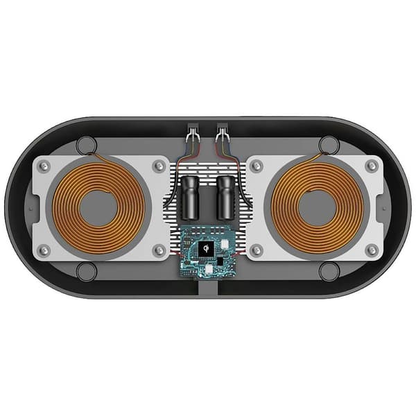 Hama induktionsladdare 2000 mA QI-FC10 DUO 00201682 Utgångar Qi-Standard Svart