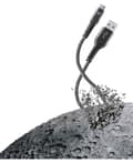 Miniatyrbillede 1 af 7: Cellularline - USB-kabel, kevlar usb-a til usb-c 1,2m, sort