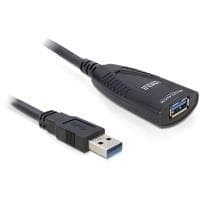 DeLOCK USB-kabel - USB-förlängningskabel - 9-stifts USB typ A (M) - 9-stifts USB typ A (W) - 5,0 m (USB3.0) - aktiv kabel (signalregenerering) (83089)