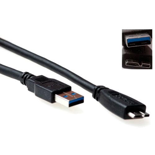 Avancerad kabelteknik - USB 3.0 A hane till USB 3.0 Micro hane - 2 m