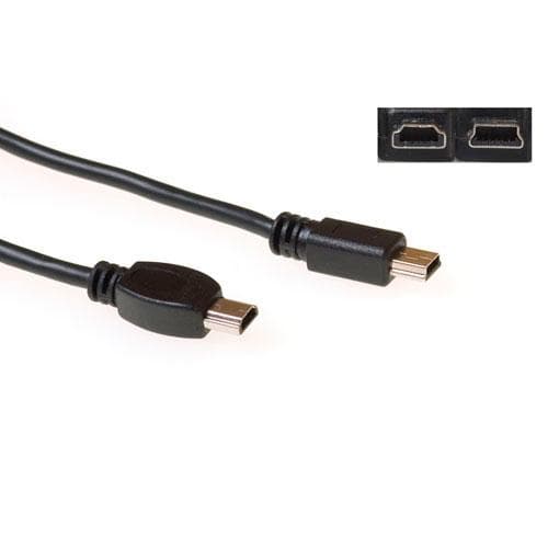 Intronics USB On the Go-kabel USB mini A5 hane - USB mini B5 hane