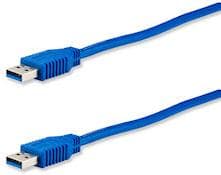 E+P anslutningskabel 2,5 m CC 303/2 blå USB-busskabel typ AA USB 3.0 (CC303/2)