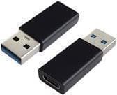 M-CAB - USB-adapter - USB-C (W) zu USB Typ A (M) - USB 3.1 - Svart