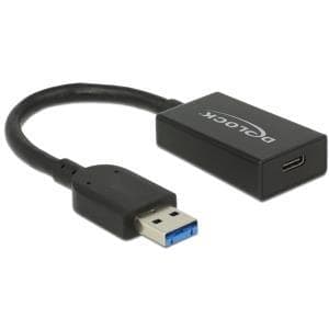 Delock Converter USB 3.1 Gen 2 Type-A han > USB Type-C™ hun aktiv sort 15 cm (65698)