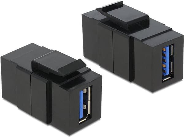 DeLOCK - Modulær slot (kobling) - USB3.0 Type A - Sort (86369)