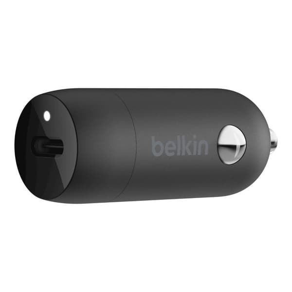 Belkin BOOST↑CHARGE™ biloplader 20W USB-C strømforsyning - sort Sort