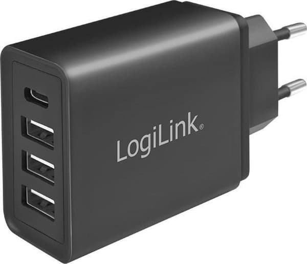 Universal USB Hurtigoplader - 1x USB-C & 3x USB-A - 27 Watt