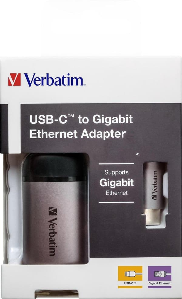 Verbatim USB-C till Gigabit Ethernet-adapter