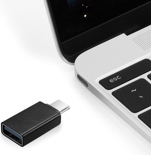 Gembird A-USB2-CMAF-01 Kabelafstandsstykke USB Type-C USB Type-A Sort