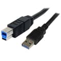 Miniatyrbild 1 av 3: StarTech.com 3m svart SuperSpeed USB 3.0 A till B-kabel - M/M - USB 3.0-kontaktkabel