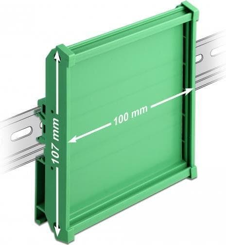 Delock tavleholder (107 mm) til DIN-skinne 10 cm lang (66573)