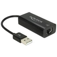 DeLock-sovitin USB2.0 > LAN 10/100 Mb/s – Verkkosovitin – USB2.0 – 10/100 Ethernet (62595)