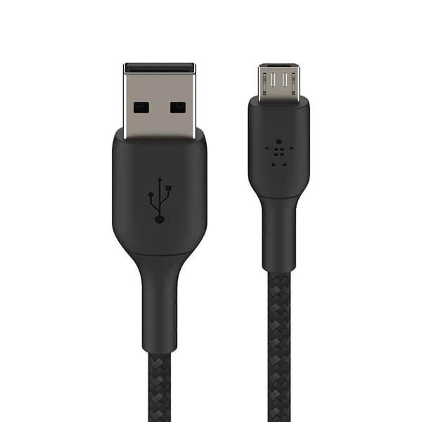 Belkin BOOST CHARGE™ - Micro-USB-USB-A-kaapeli punottu - 1 metri - Musta