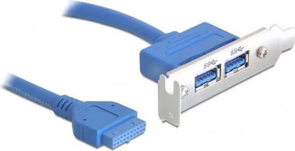 Delock - USB 3.0 19-bens til USB 3.0 A hun - 0,4 m